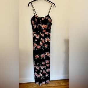 Black Floral Jumpsuit